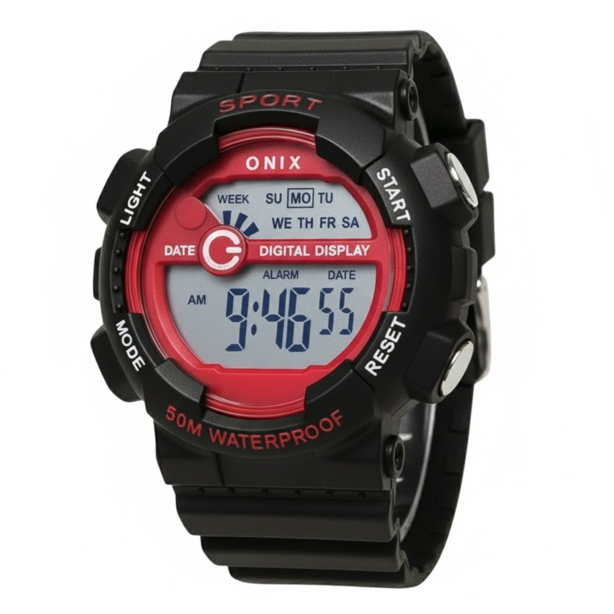 Relógio Masculino Onix Digital IT-855?0122? Preto e Vermelho