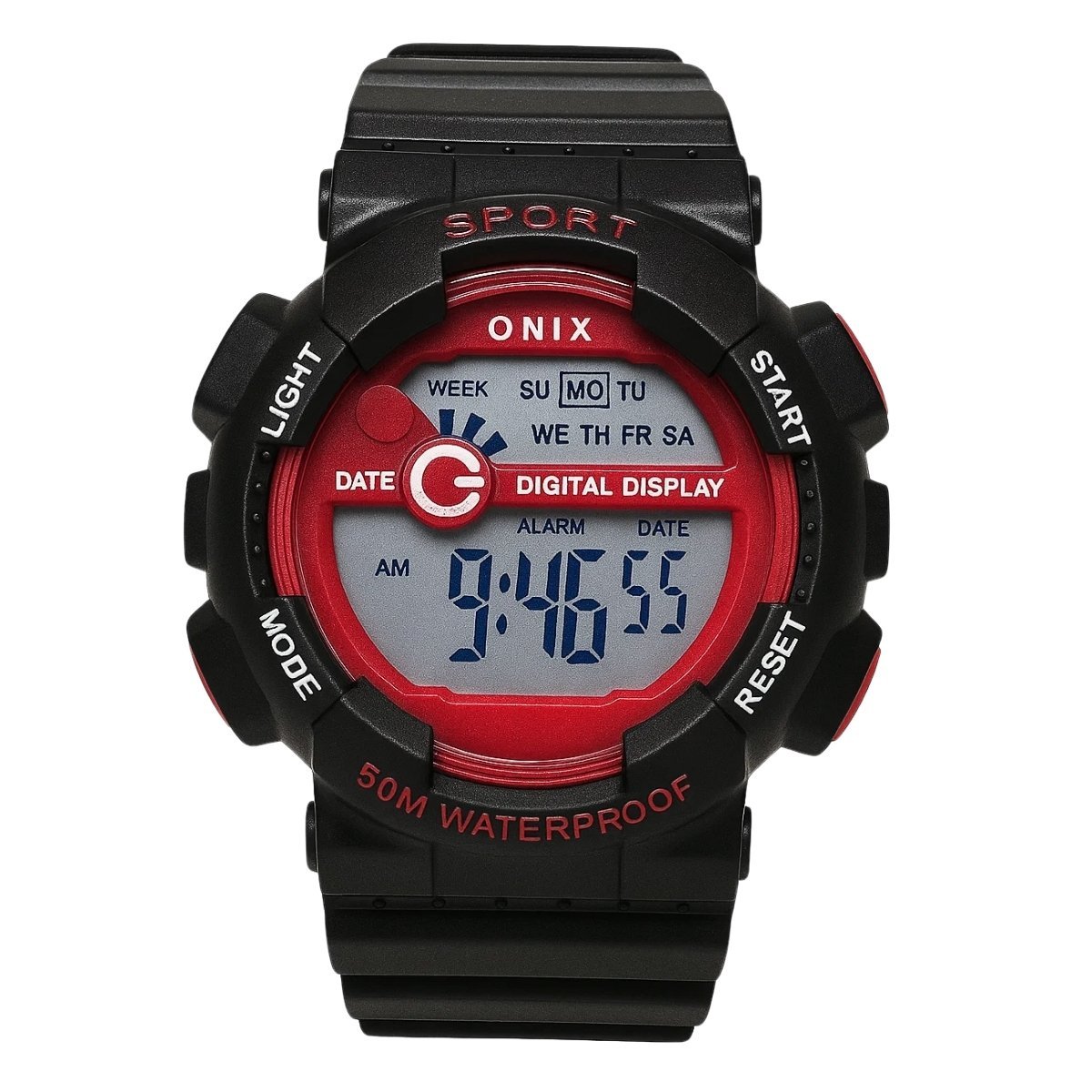 Relógio Masculino Onix Digital IT-855?0122? Preto e Vermelho Preto 3