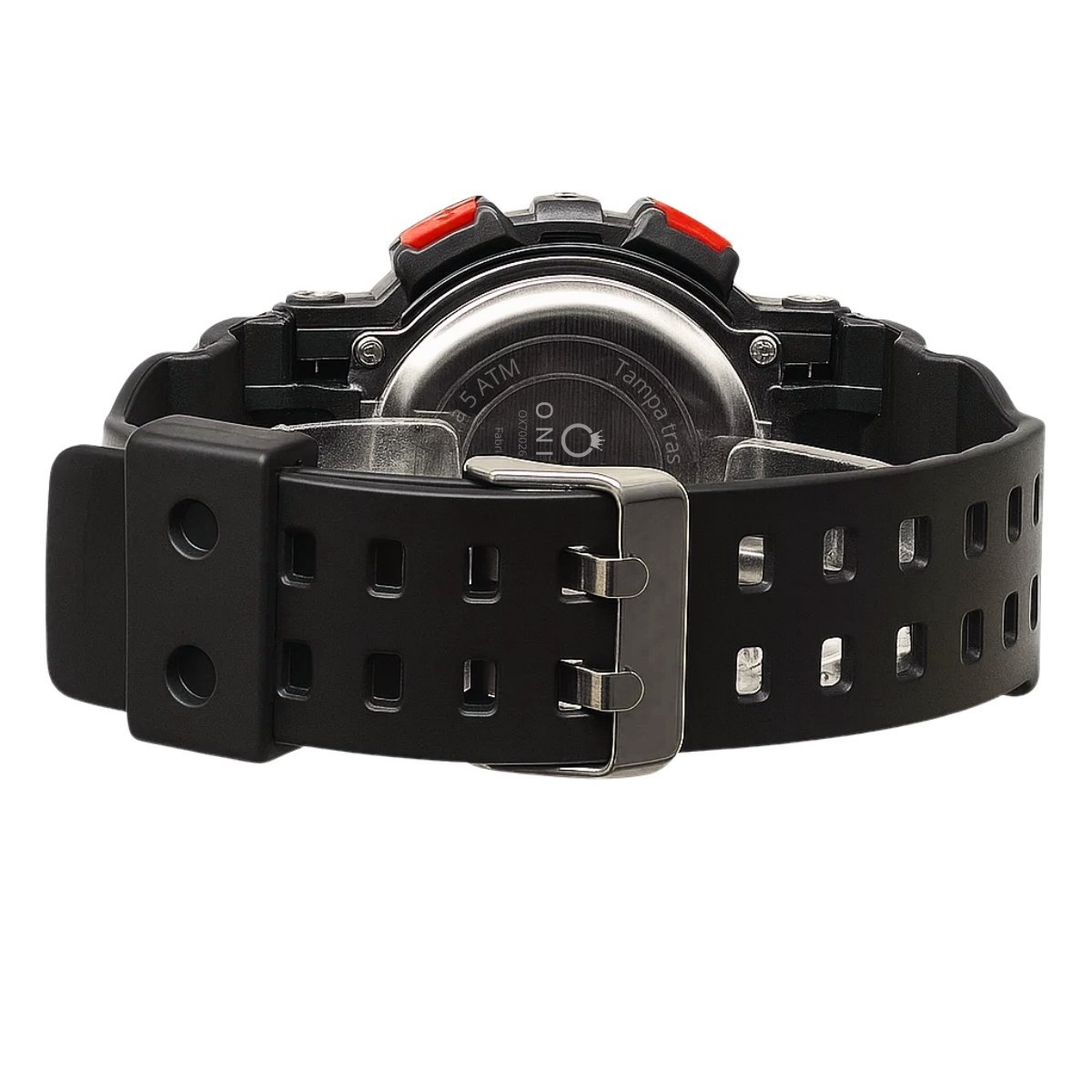 Relógio Masculino Onix Digital IT-855?0122? Preto e Vermelho Preto 6
