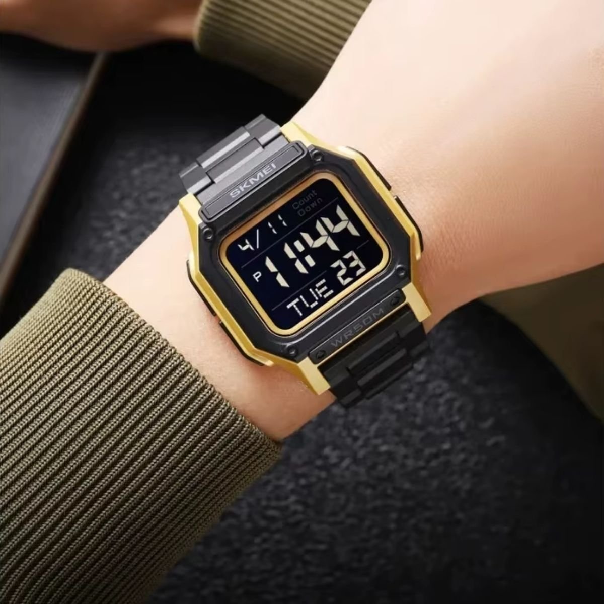 Relógio Masculino Skmei Digital 2264 Preto e Dourado Preto 3