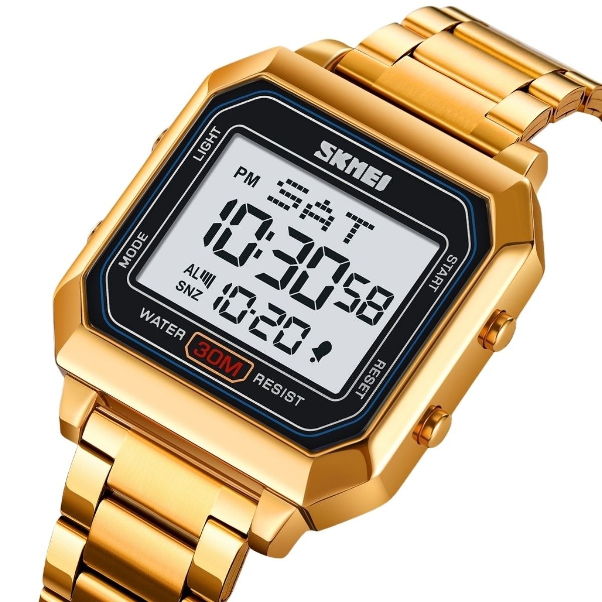 Relógio Masculino Skmei Digital 2149 Dourado e Preto Dourado 3