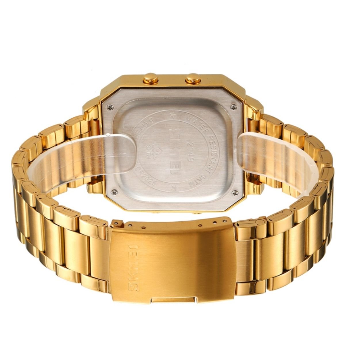 Relógio Masculino Skmei Digital 2149 Dourado e Preto Dourado 6
