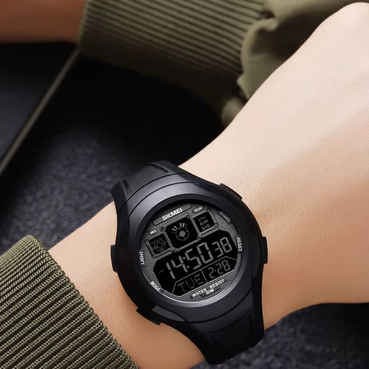 Relógio Unissex Skmei Digital 2104 Preto Preto 3