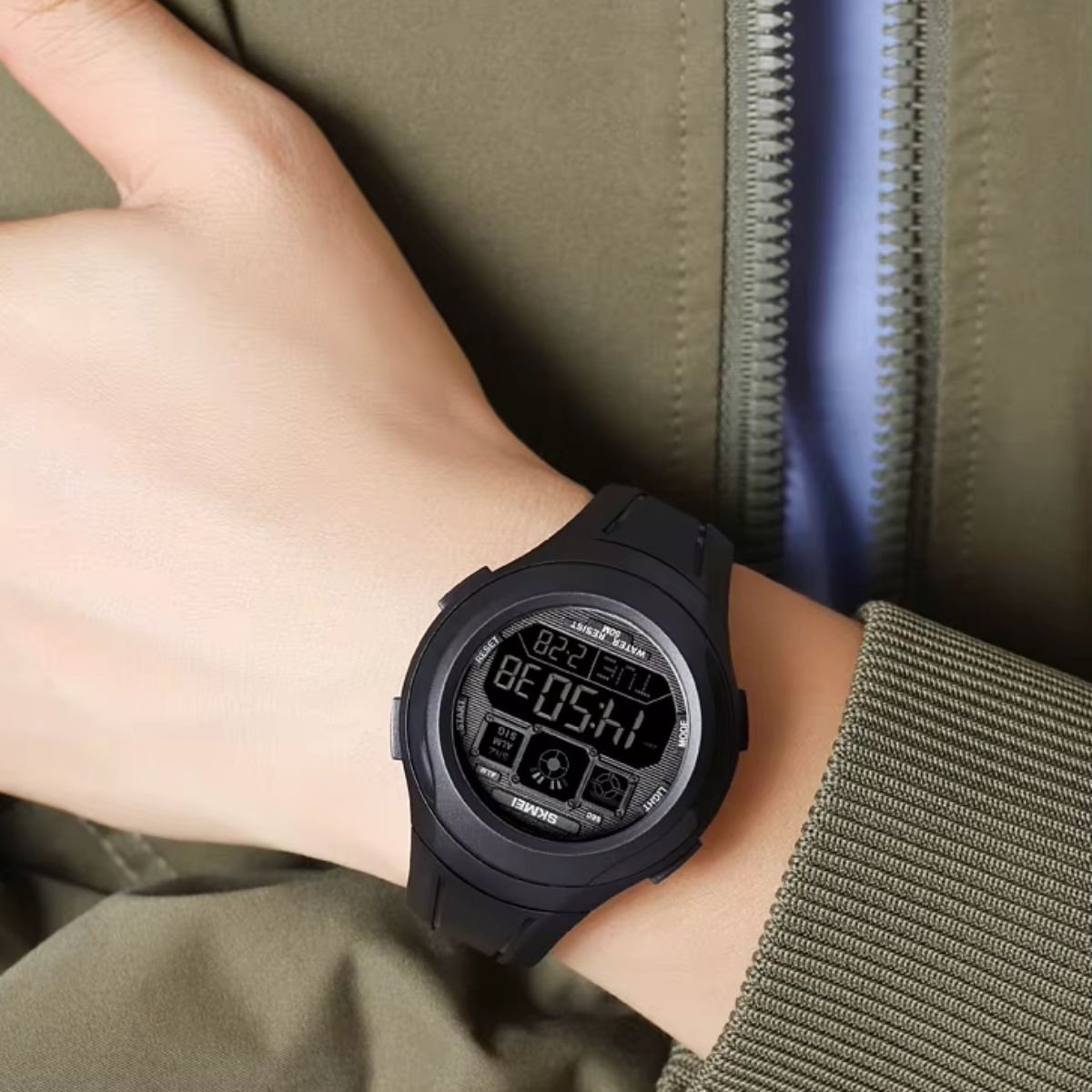 Relógio Unissex Skmei Digital 2104 Preto Preto 4