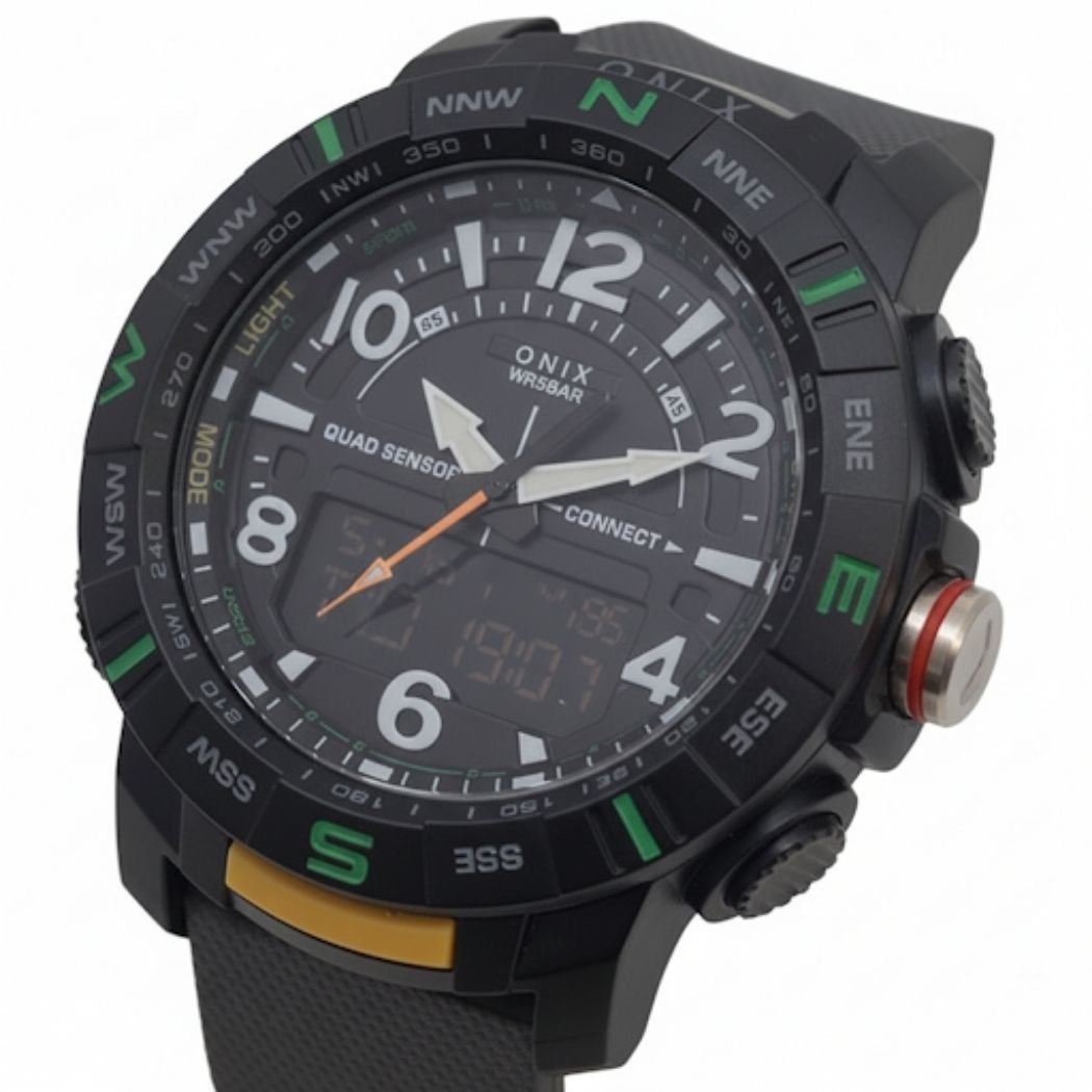 Relógio Masculino Onix AnaDigi OX125 Preto Preto 2