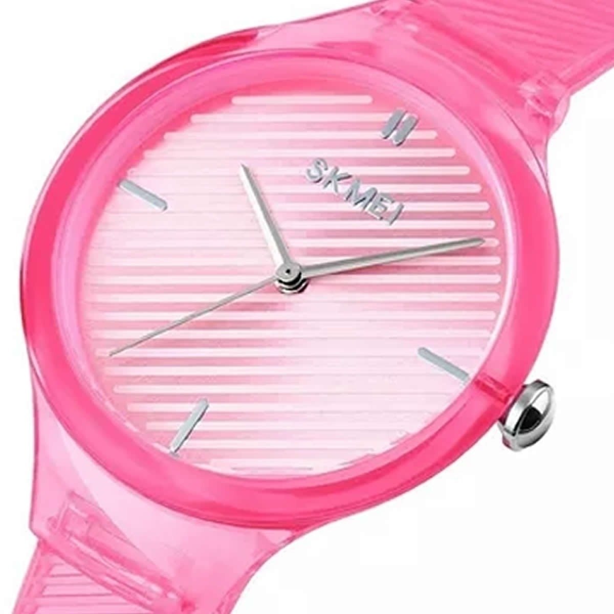 Relógio Feminino Skmei Analógico 1714 Rosa Rosa 4
