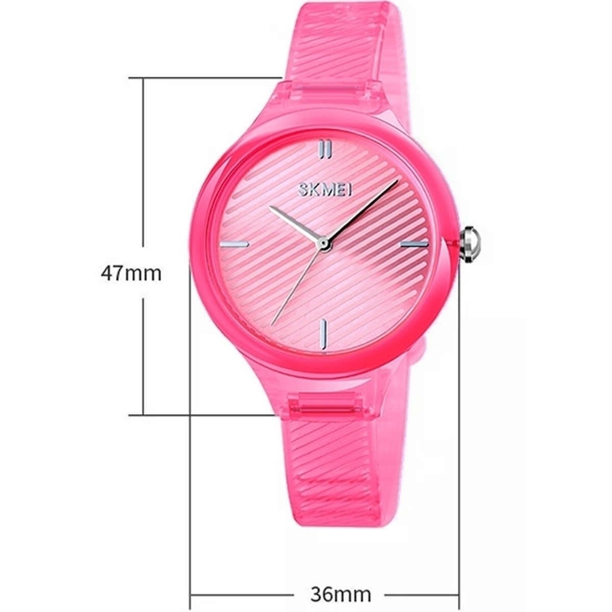 Relógio Feminino Skmei Analógico 1714 Rosa Rosa 5