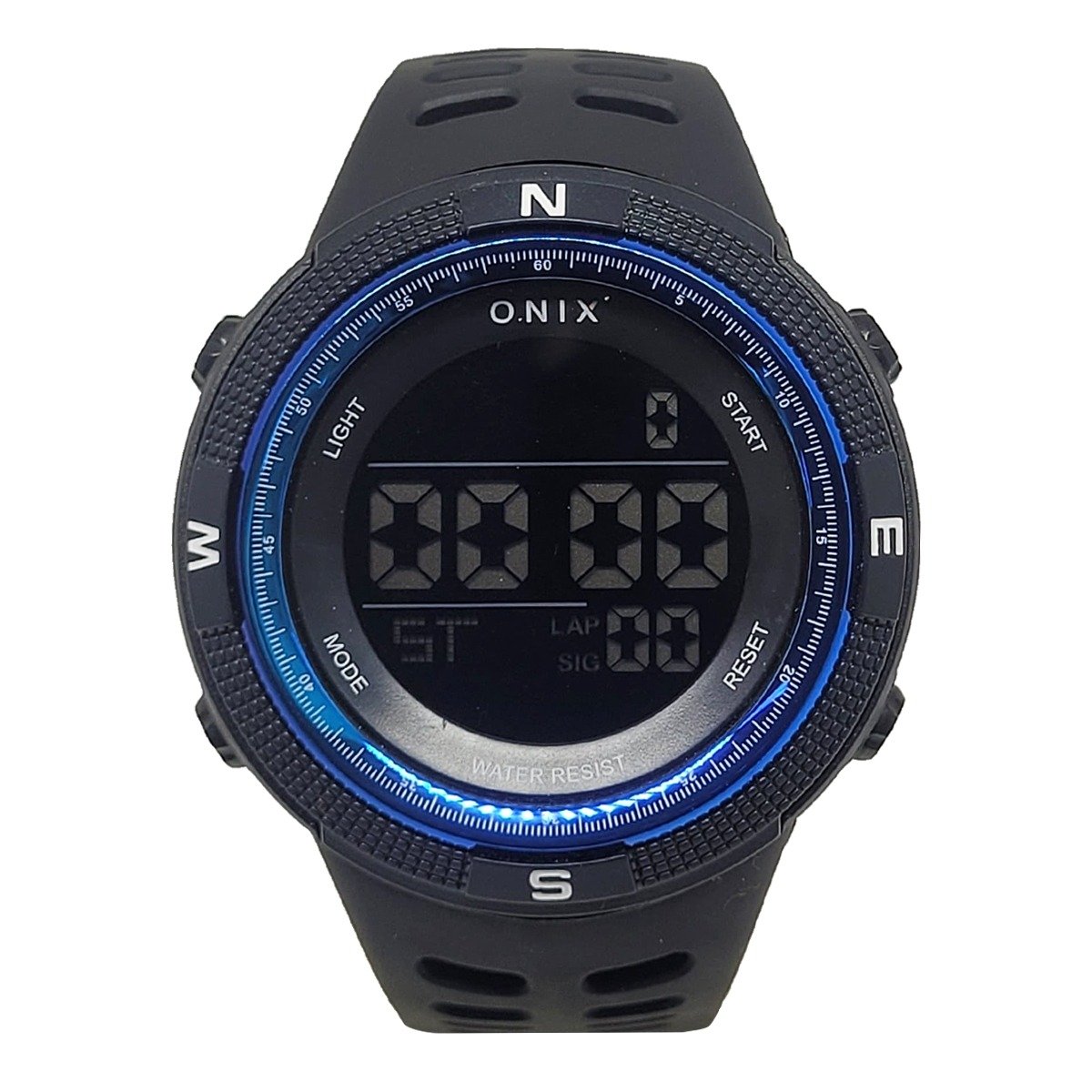 Relógio Masculino Onix Digital OX102 Preto e Azul Preto 2