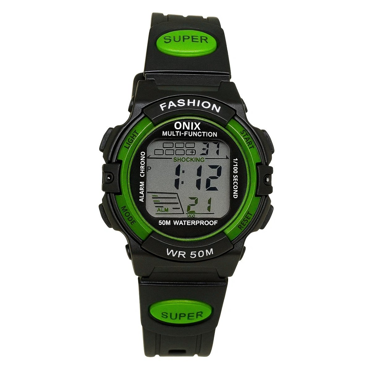 Relógio Menina Onix Digital IT-619 (0162) Preto e Verde Preto 3