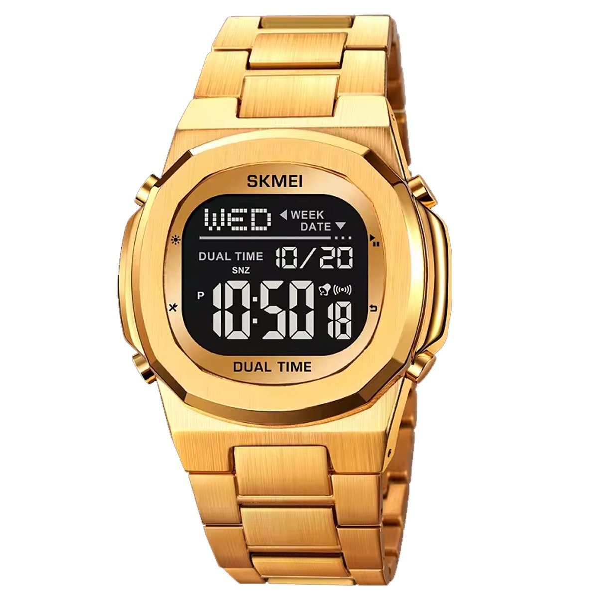 Relógio Masculino Relógio Skmei Digital 2004 Dourado