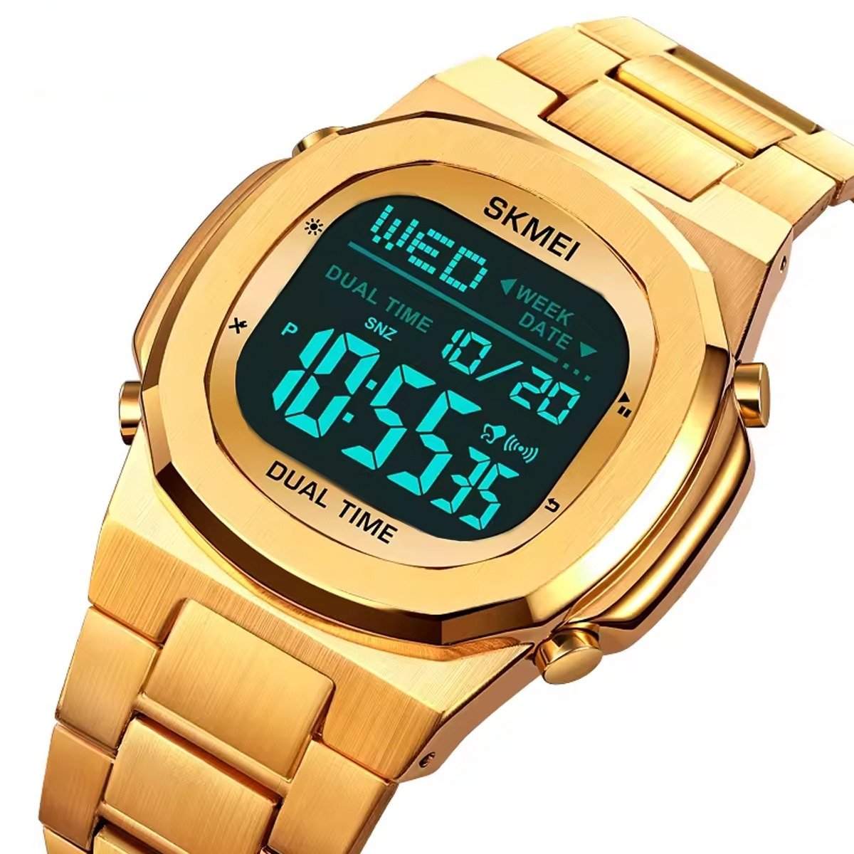 Relógio Masculino Relógio Skmei Digital 2004 Dourado Dourado 4