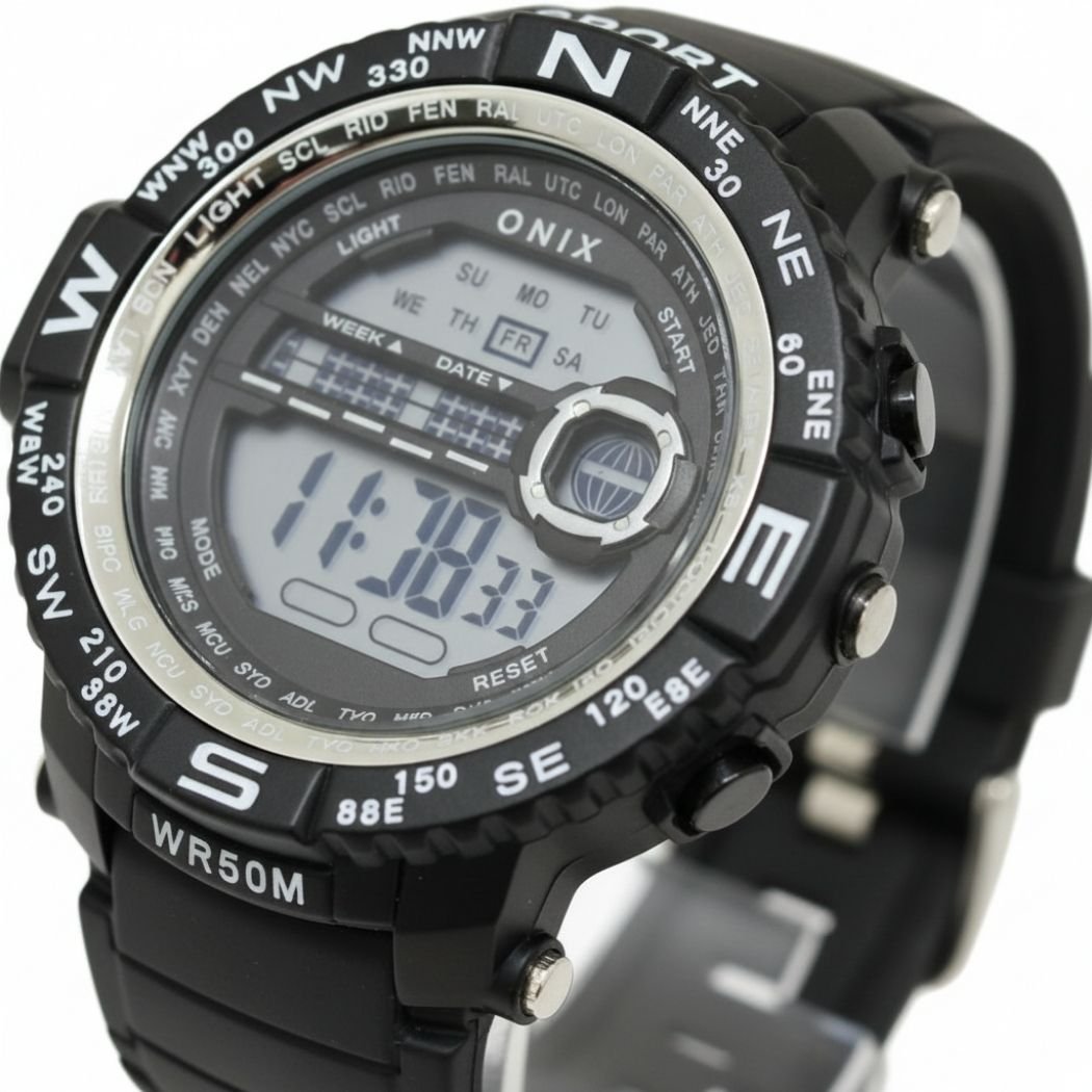 Relógio Masculino Onix Digital IT-889?0101? Preto Preto 2