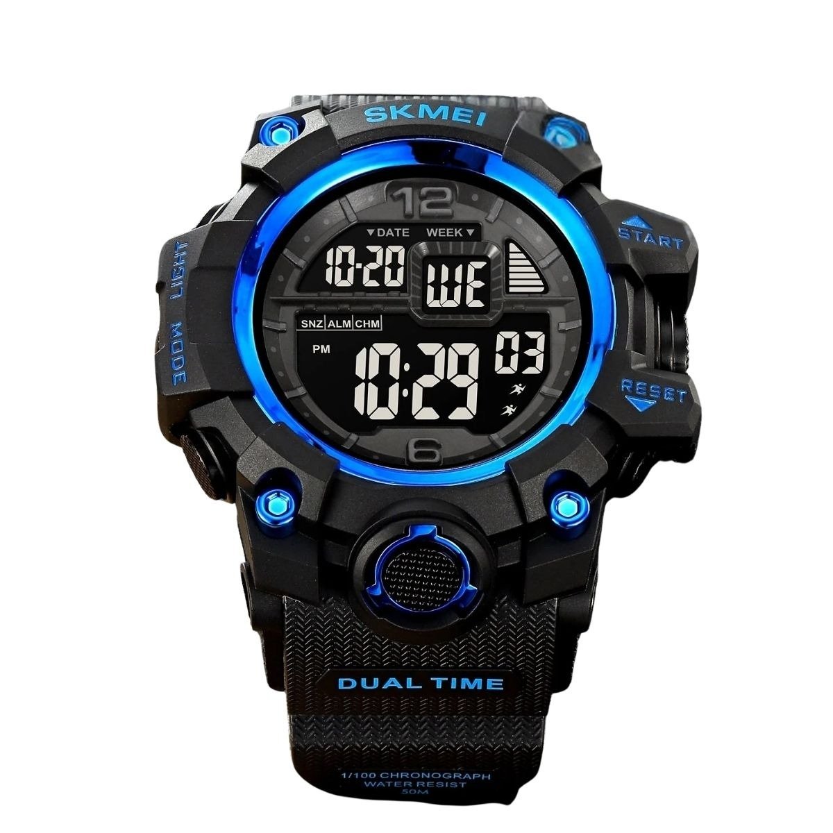 Relógio Masculino Skmei Digital 2245 Preto e Azul Preto 2