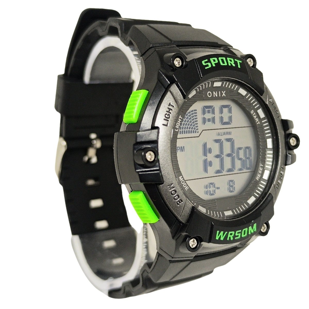 Relógio Masculino Onix Digital IT-383?0162? Preto e Verde Preto 3