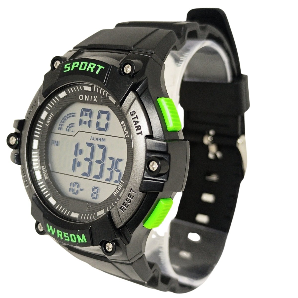 Relógio Masculino Onix Digital IT-383?0162? Preto e Verde Preto 4