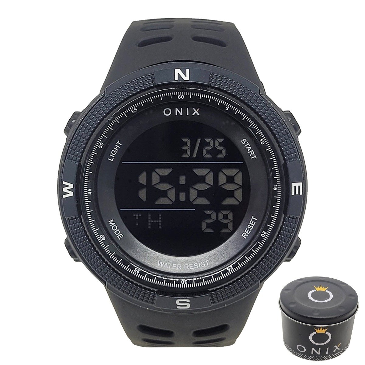 Relógio Masculino Onix Digital OX102 Preto Preto 4