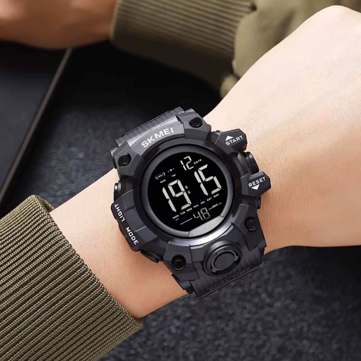 Relógio Masculino Skmei Digital 2140 Preto Preto 4