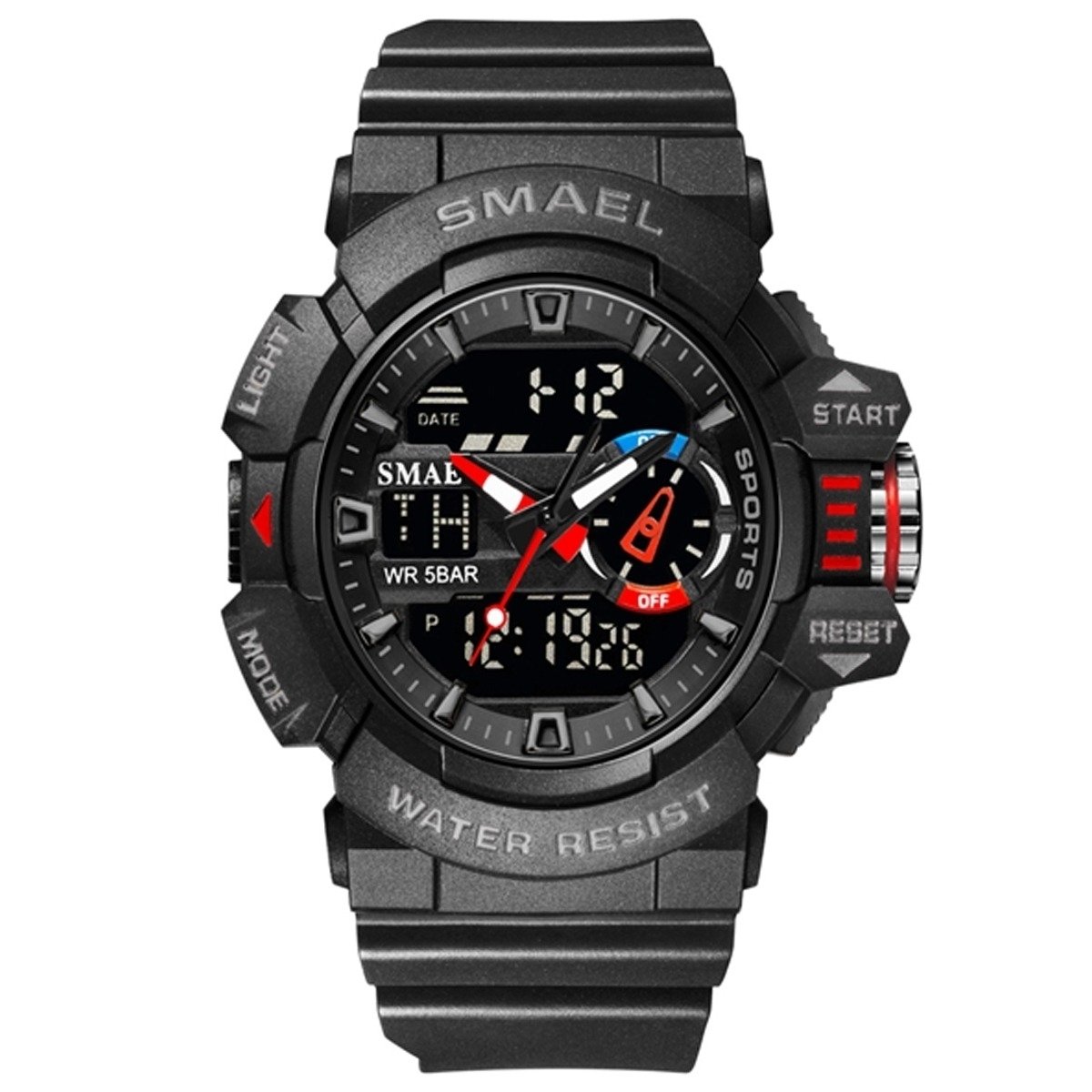 Relógio Masculino Smael AnaDigi 8043 Preto