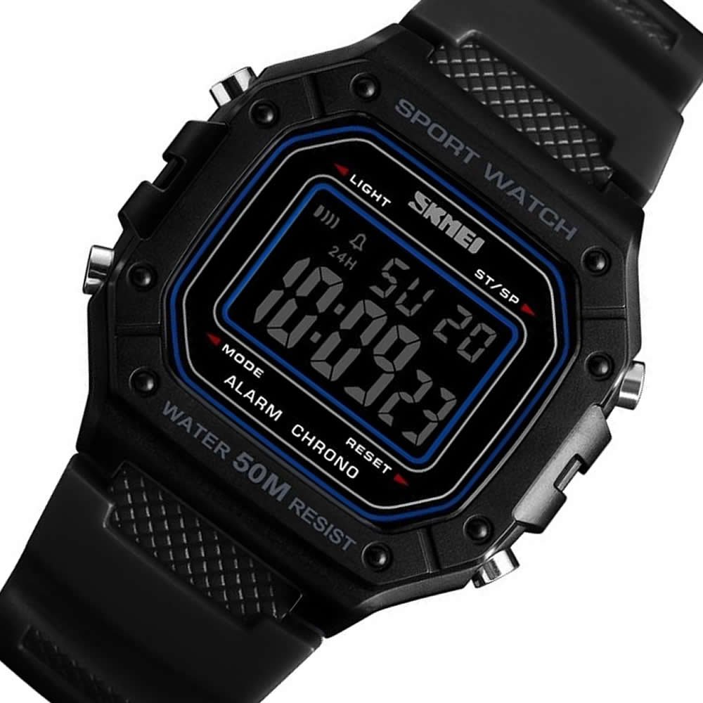 Relógio Masculino Relógio Skmei Digital 1496 Preto Preto 4