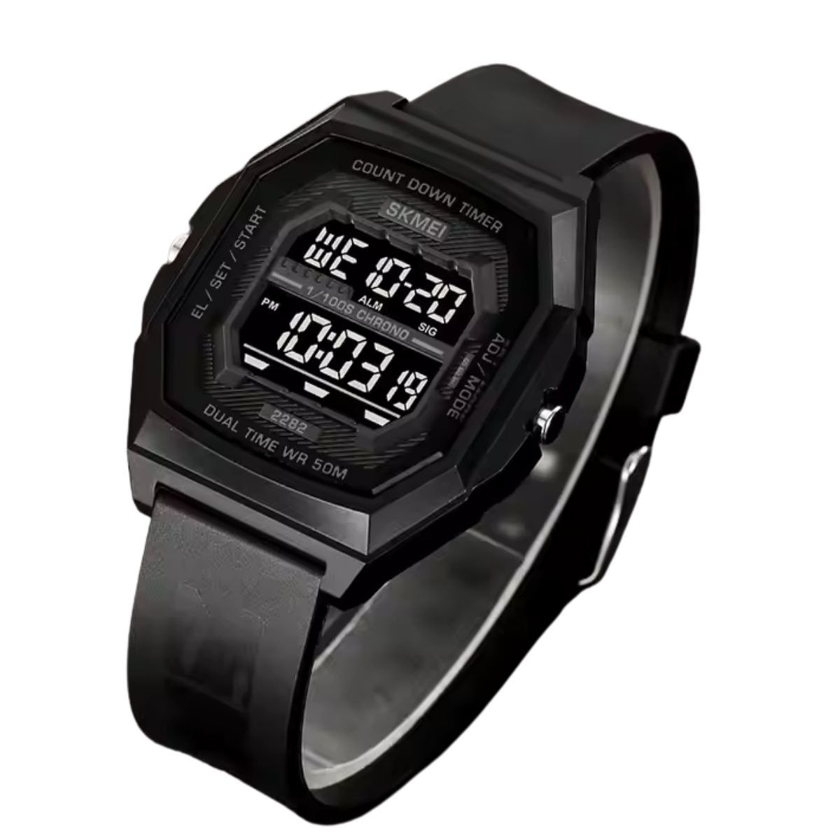 Relógio Unissex Skmei Digital 2282 Preto Preto 2
