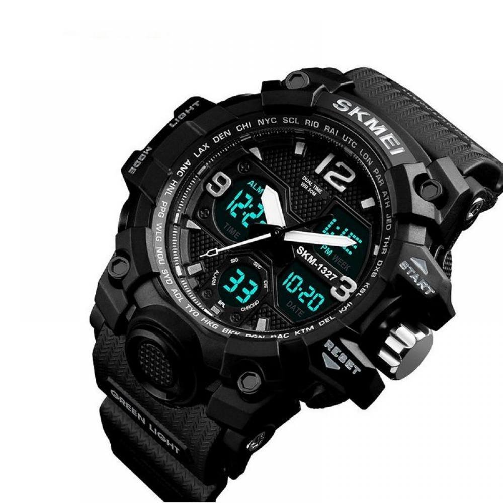 Relógio Masculino Skmei AnaDigi 1327 Preto Preto 2