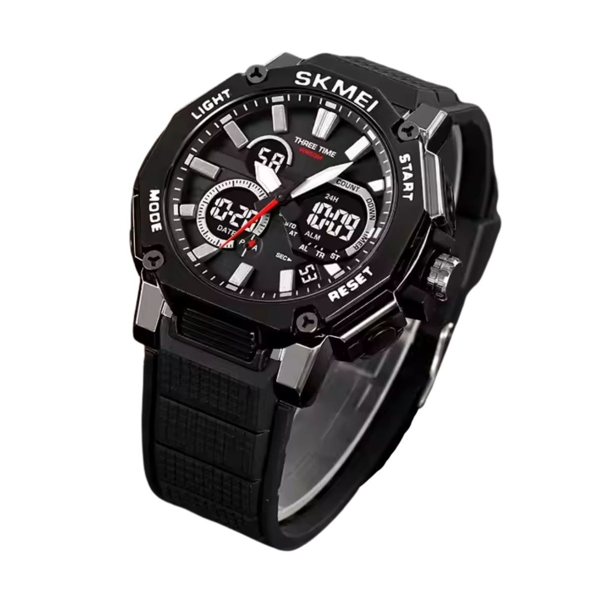 Relógio Masculino Skmei AnaDigi 2219 Preto Preto 3