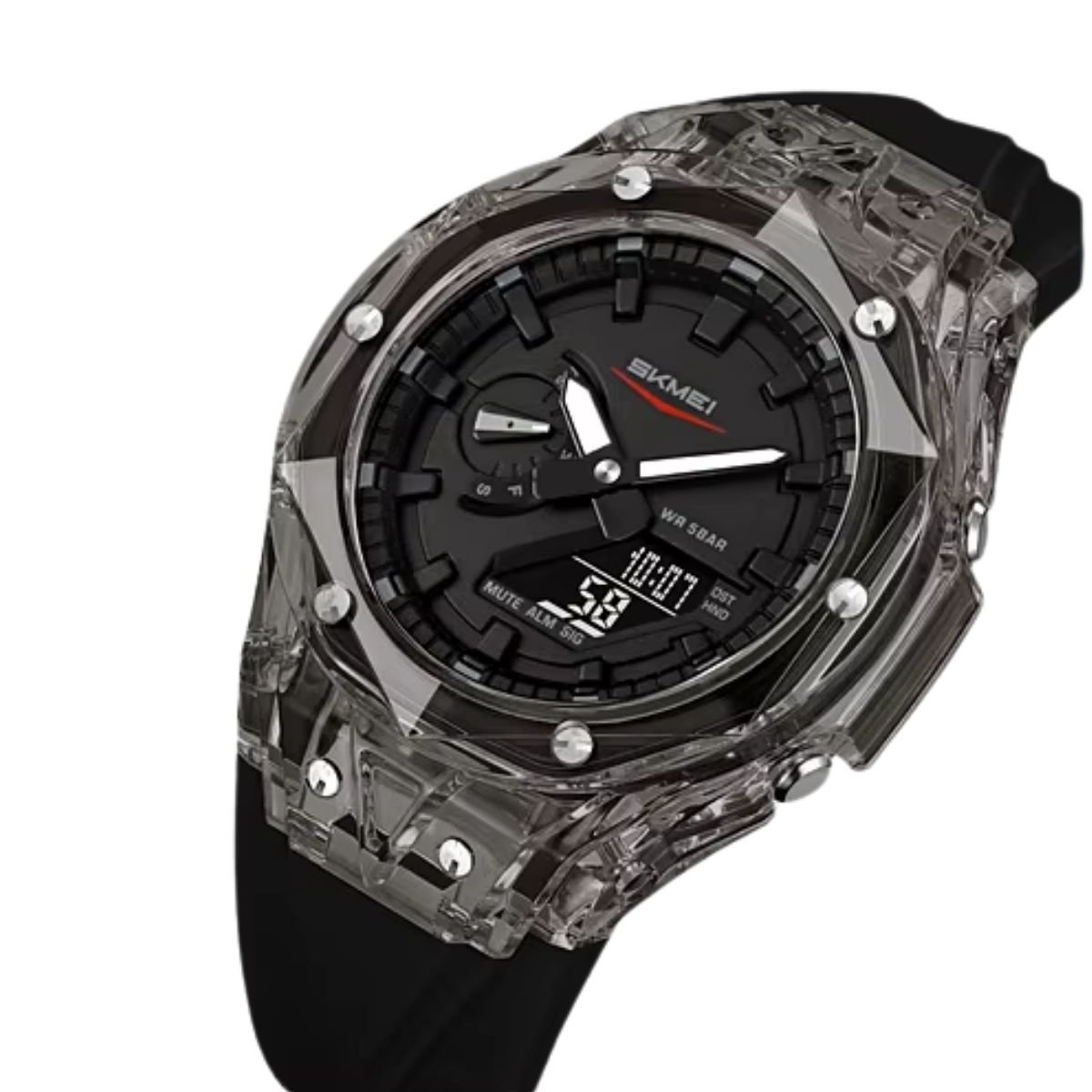 Relógio Masculino Skmei AnaDigi 2411 Preto Preto 2