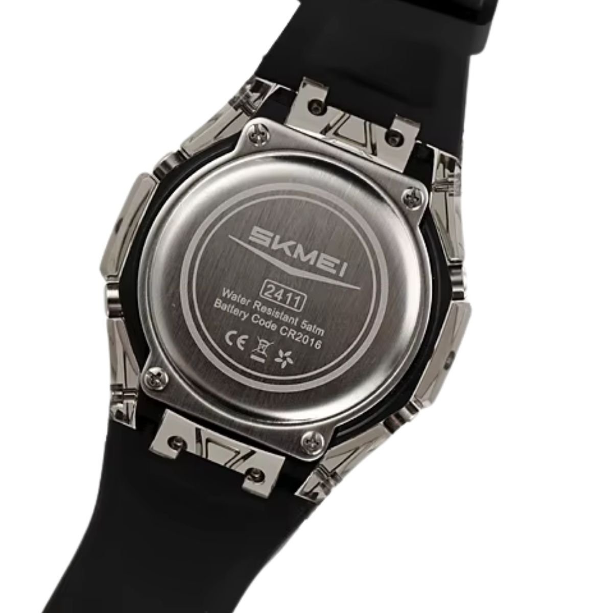 Relógio Masculino Skmei AnaDigi 2411 Preto Preto 4