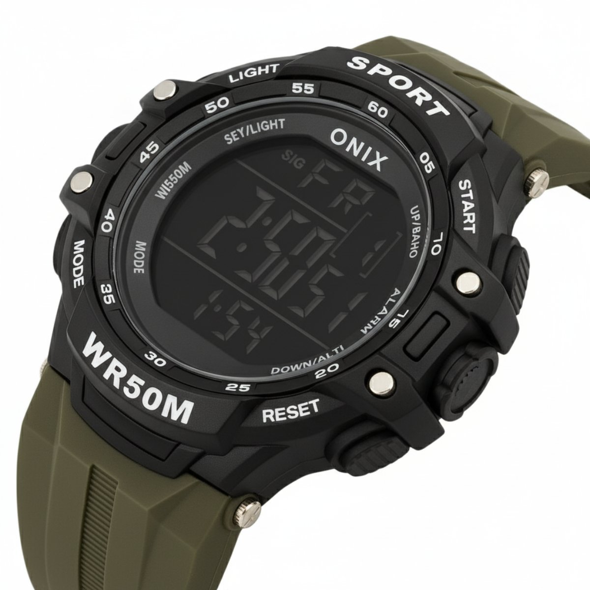 Relógio Masculino Onix Digital IT-373H Preto e Cinza Preto 2