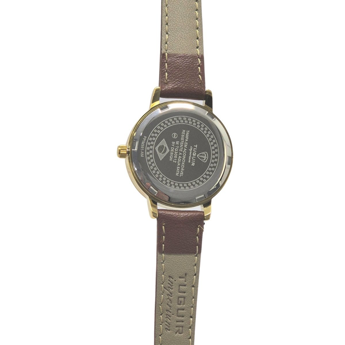 Relógio Feminino Tuguir Analógico Imperium TG30512 Preto e Marrom e Dourado Dourado 5