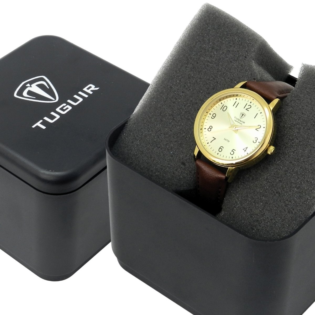Relógio Unissex Tuguir Analógico Imperium TG30509 Dourado e Marrom Dourado 2