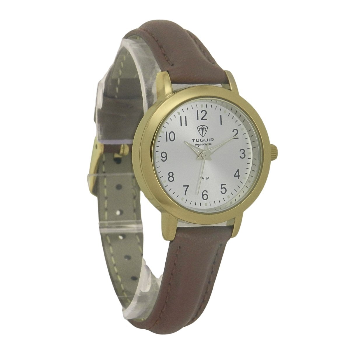 Relógio Feminino Tuguir Analógico Imperium TG30504 Dourado e Prata e Marrom Dourado 3
