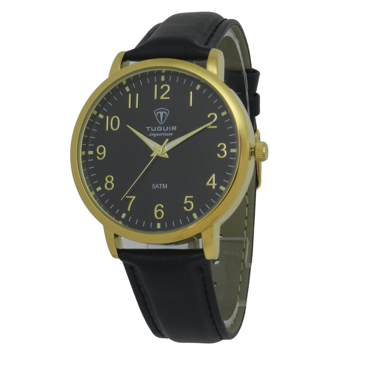 Relógio Unissex Tuguir Analógico Imperium TG30503 Preto e Dourado Dourado 3