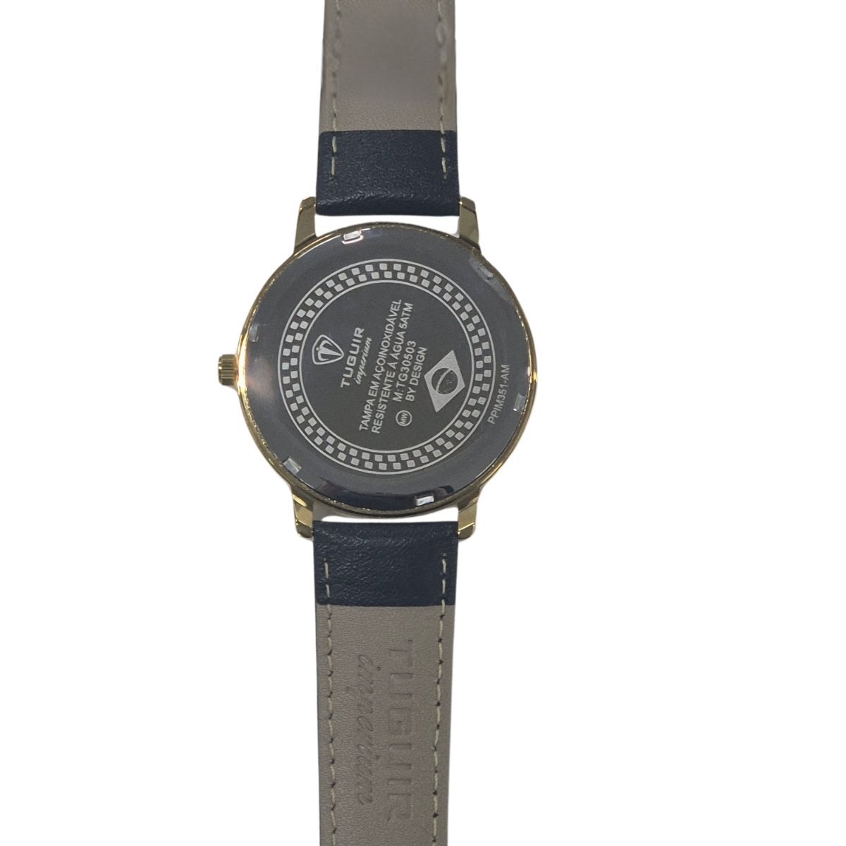 Relógio Unissex Tuguir Analógico Imperium TG30503 Preto e Dourado Dourado 5