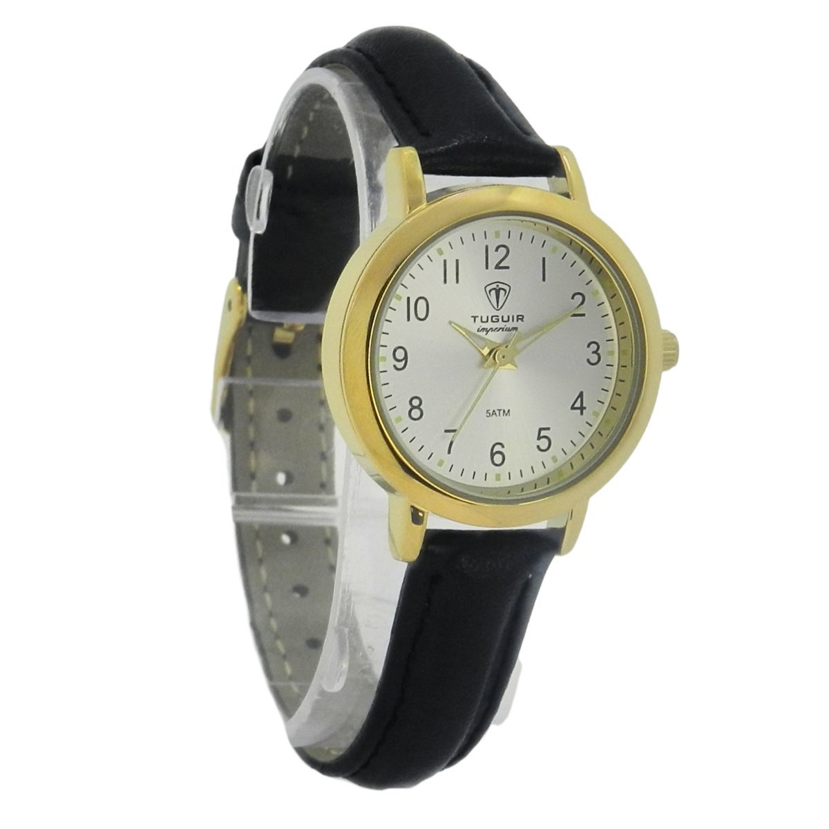 Relógio Unissex Tuguir Analógico Imperium TG30493 Prata e Dourado e Preto Dourado 3