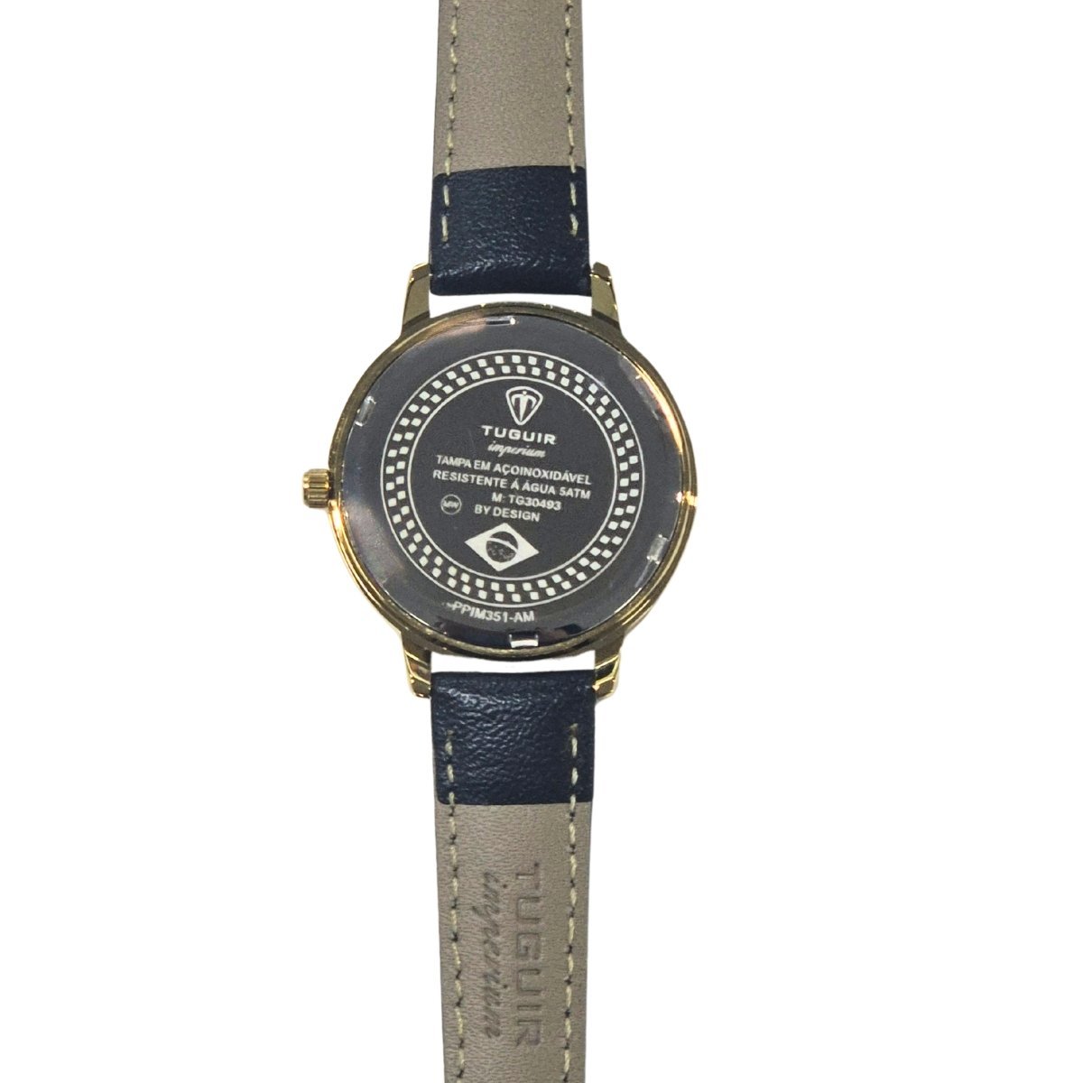 Relógio Unissex Tuguir Analógico Imperium TG30493 Prata e Dourado e Preto Dourado 5