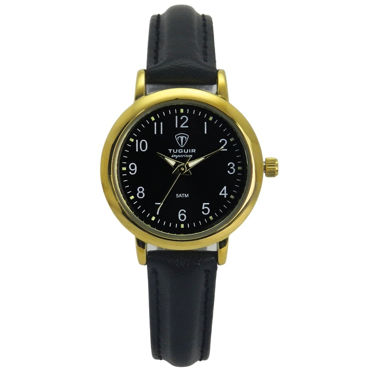 Relógio Unissex Tuguir Analógico Imperium TG30502 Preto e Dourado