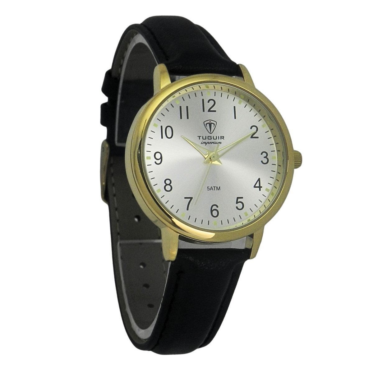 Relógio Unissex Tuguir Analógico Imperium TG30495 Prata e Preto e Dourado Dourado 3