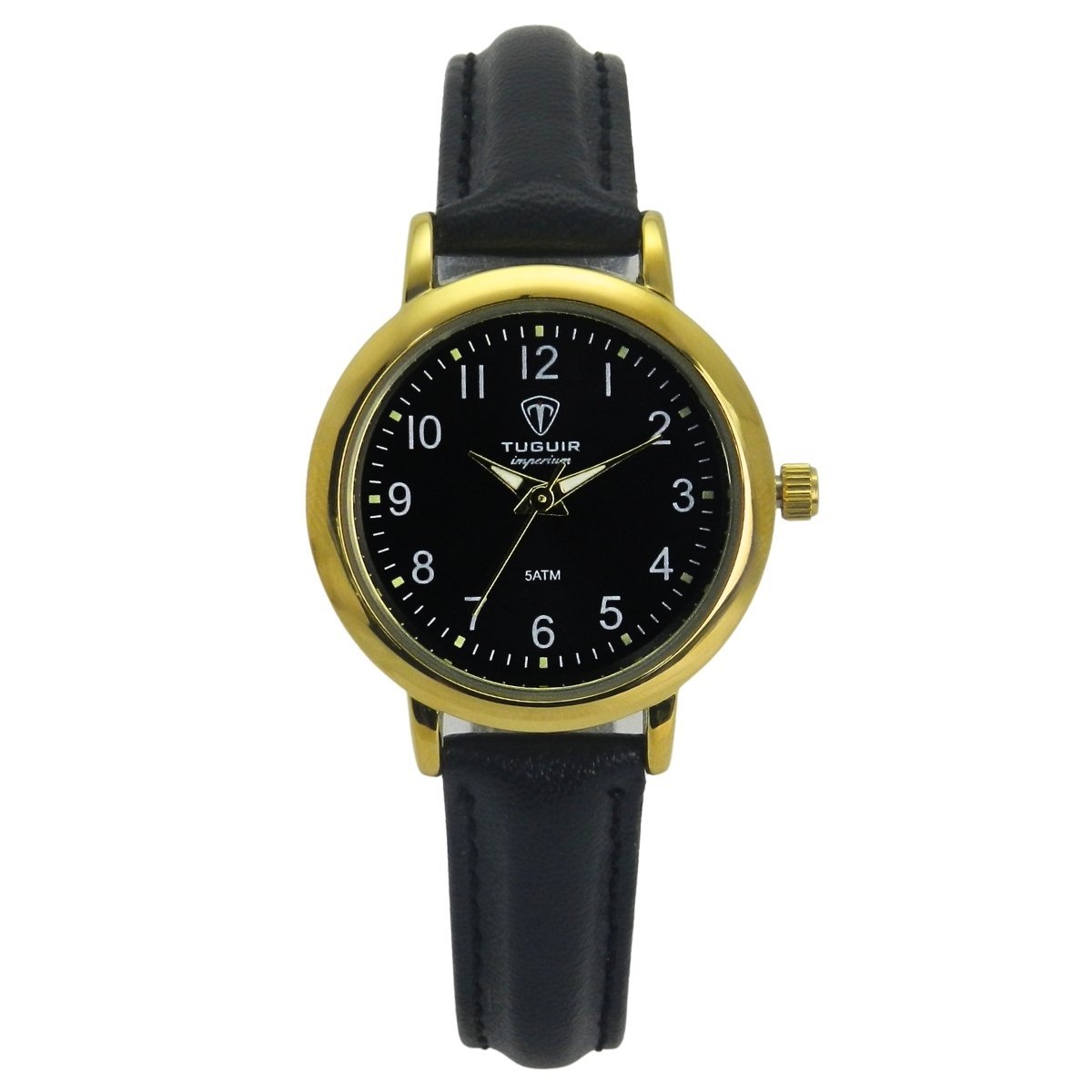 Relógio Unissex Tuguir Analógico Imperium TG30501 Preto e Dourado