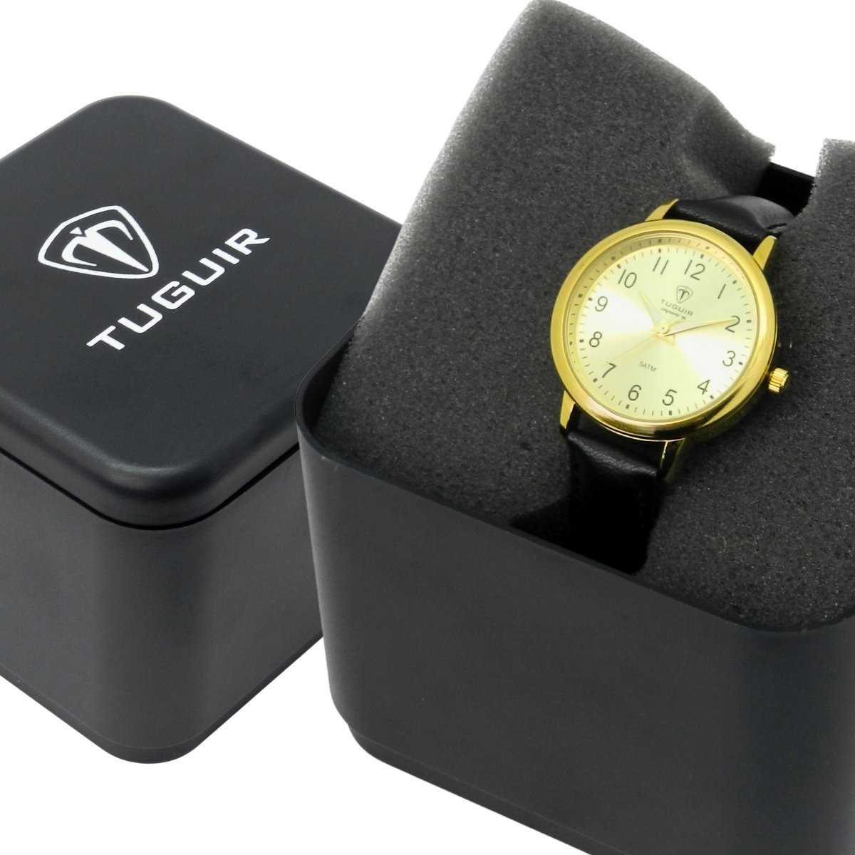 Relógio Unissex Tuguir Analógico Imperium TG30497 Dourado e Preto Dourado 2