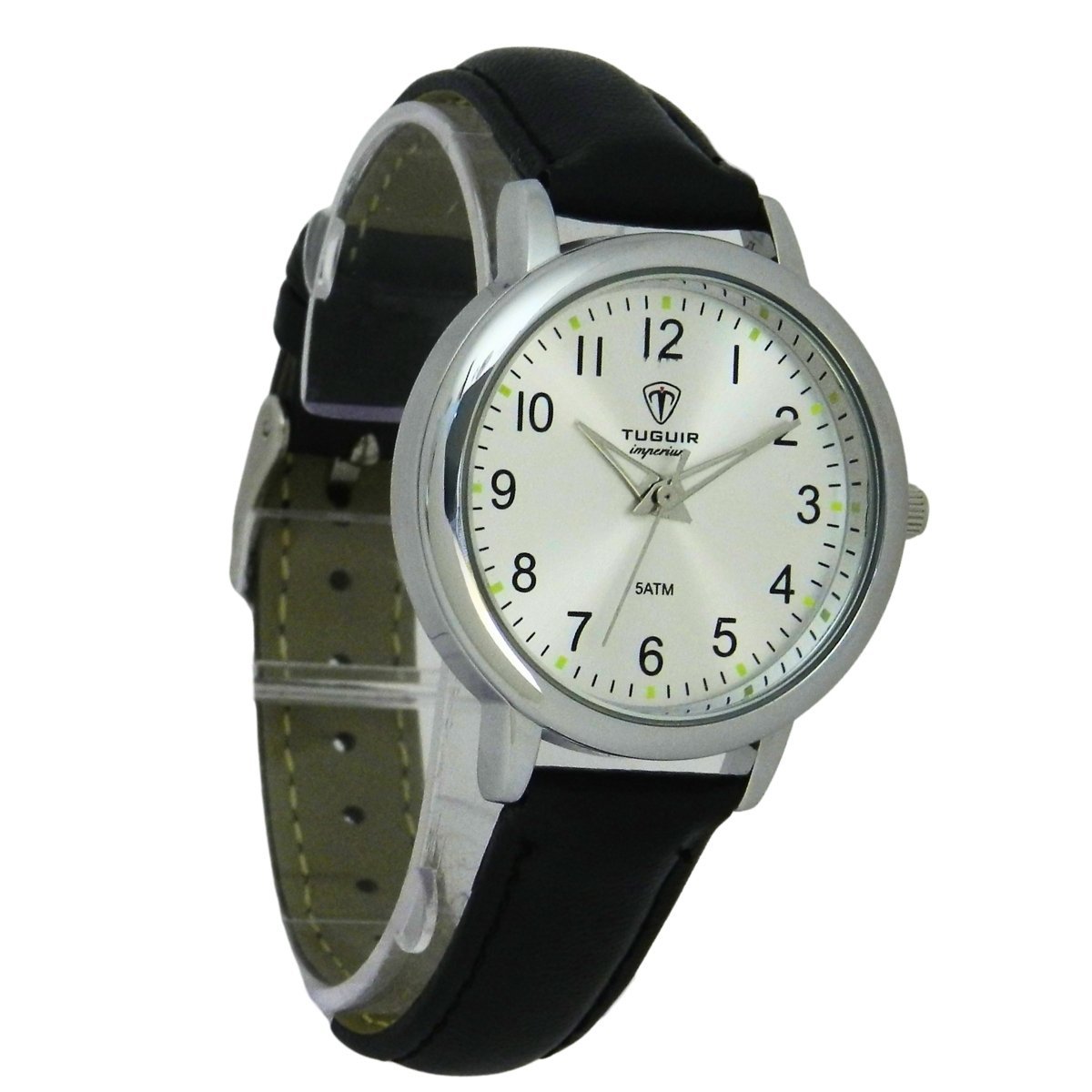 Relógio Unissex Tuguir Analógico Imperium TG30487 Prata e Preto Prata 4