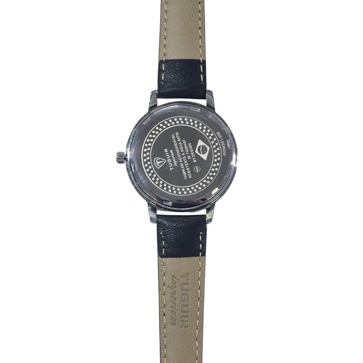 Relógio Unissex Tuguir Analógico Imperium TG30487 Prata e Preto Prata 5