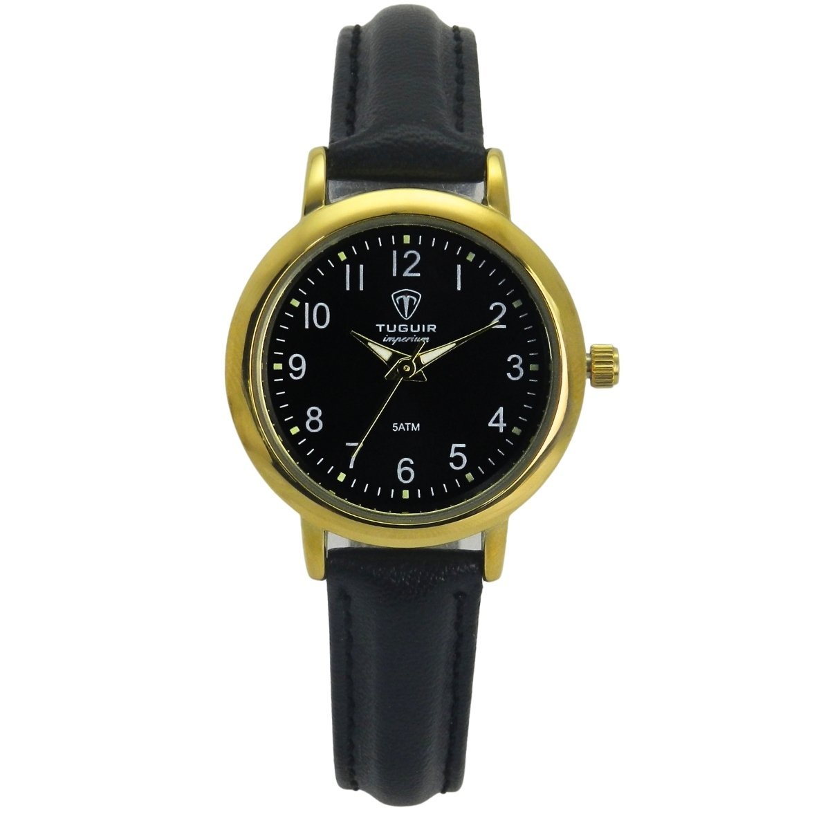 Relógio Feminino Tuguir Analógico Imperium TG30500 Preto e Dourado