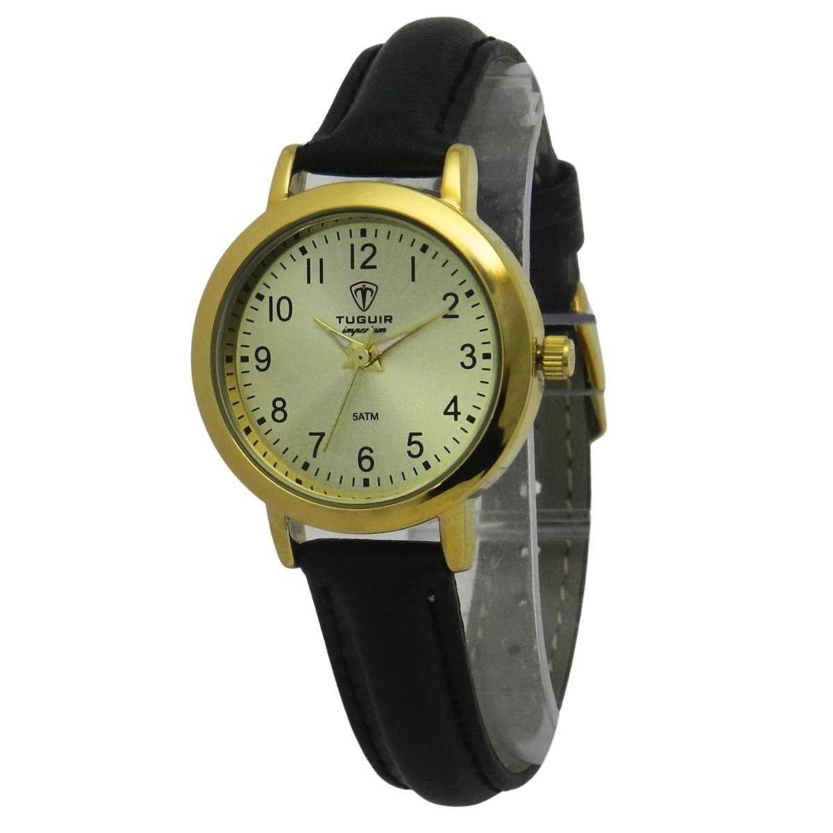 Relógio Feminino Tuguir Analógico Imperium TG30496 Dourado e Preto Dourado 4
