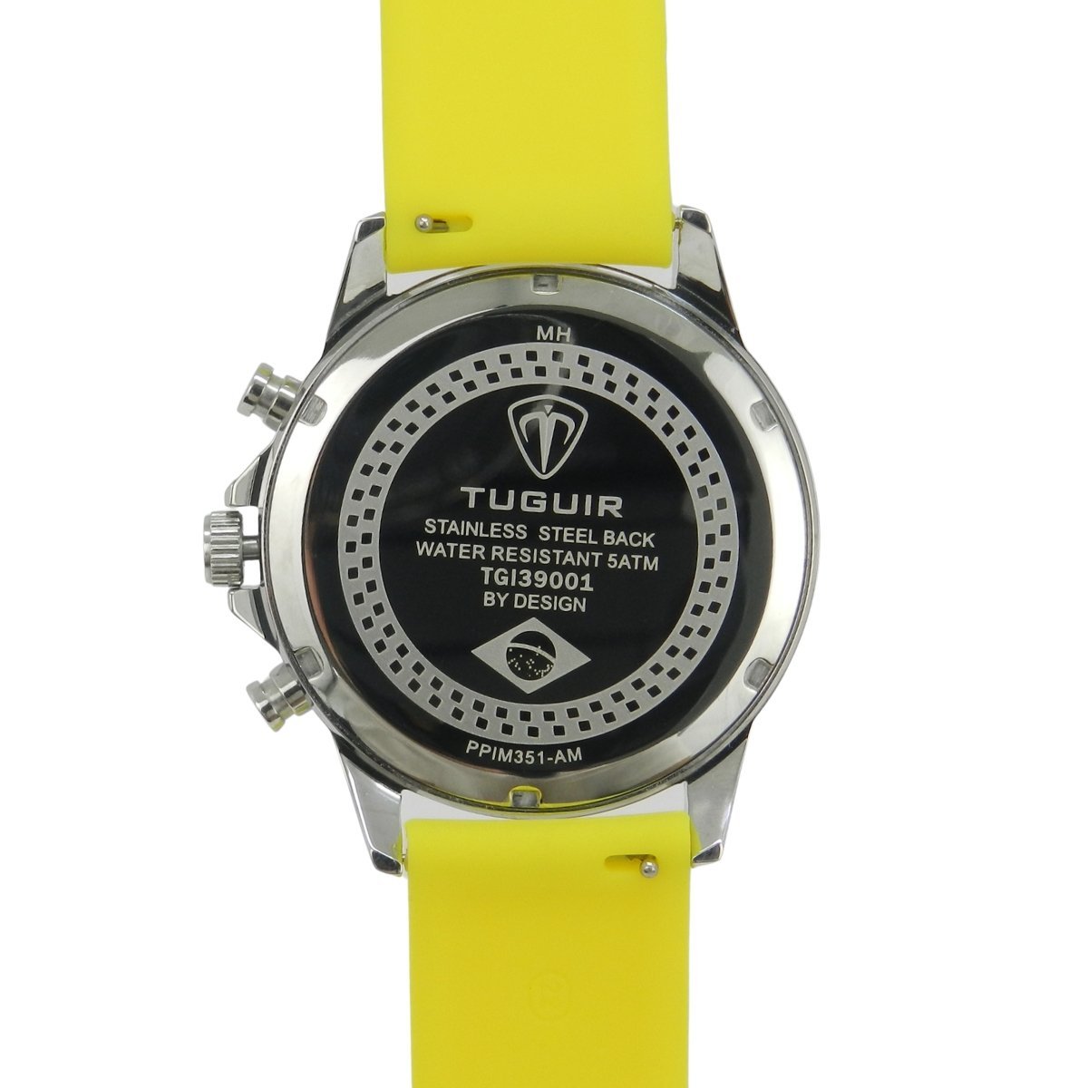 Relógio Masculino de Aço Tuguir Analógico Infinity TGI39001 Prata e Azul e Amarelo (DCRE: 2026/08227-2) Prara/Azul/Amarelo 9