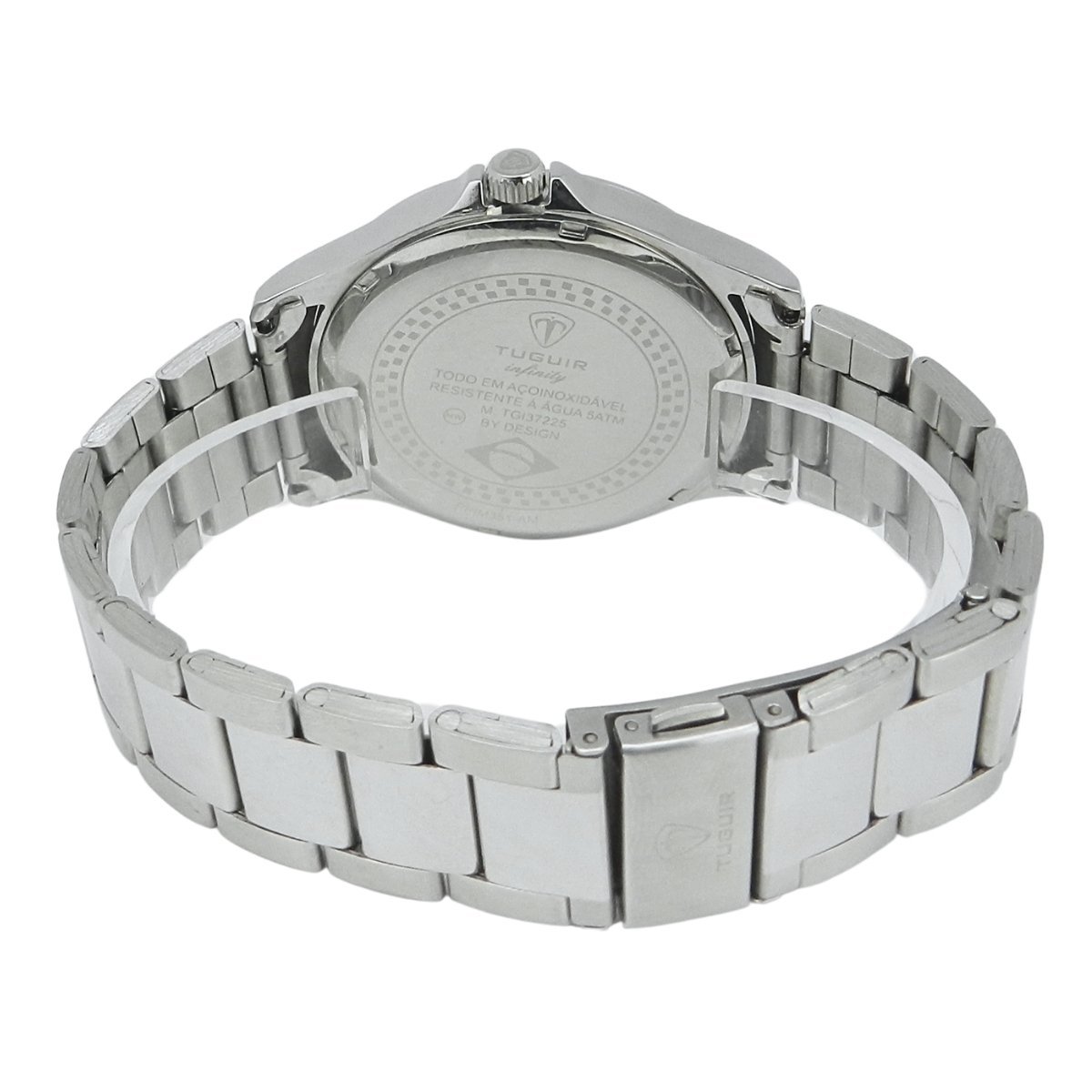 Relógio Masculino de Aço Tuguir Analógico Infinity TGI37225 Prata e Preto (DCRE: 2026/08233-7) Prata 6