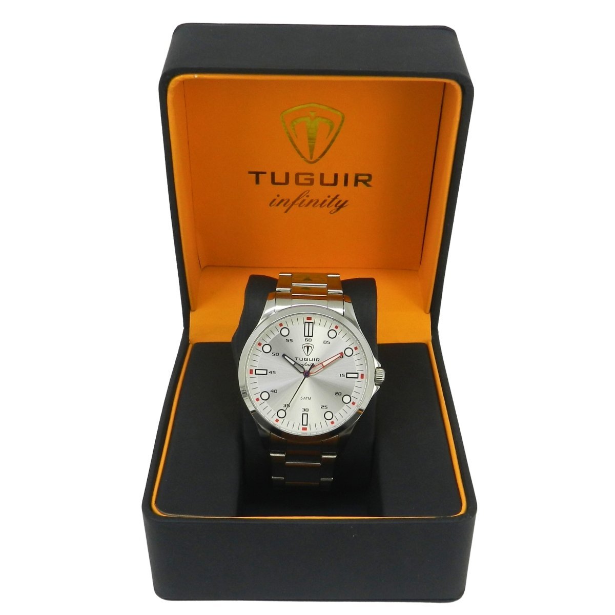 Relógio Masculino de Aço Tuguir Analógico Infinity TGI37216 Prata (DCRE: 2026/08233-7) Prata 2
