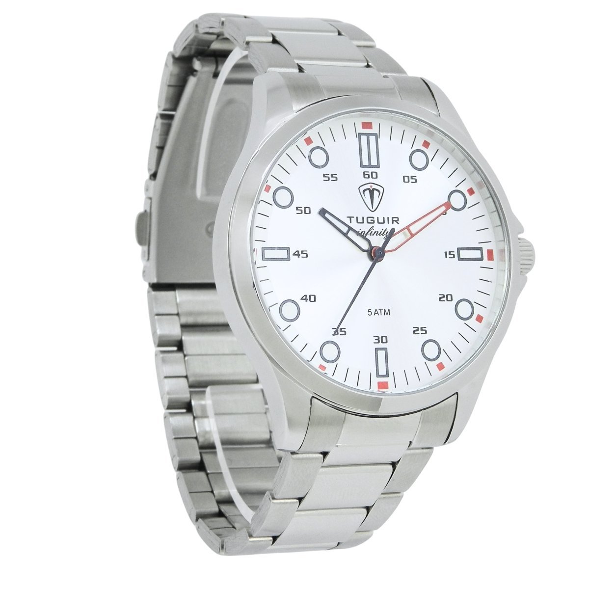 Relógio Masculino de Aço Tuguir Analógico Infinity TGI37216 Prata (DCRE: 2026/08233-7) Prata 4