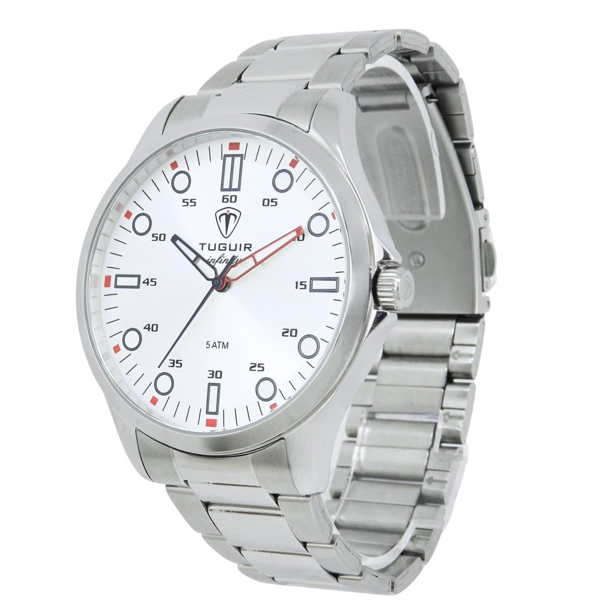 Relógio Masculino de Aço Tuguir Analógico Infinity TGI37216 Prata (DCRE: 2026/08233-7) Prata 5