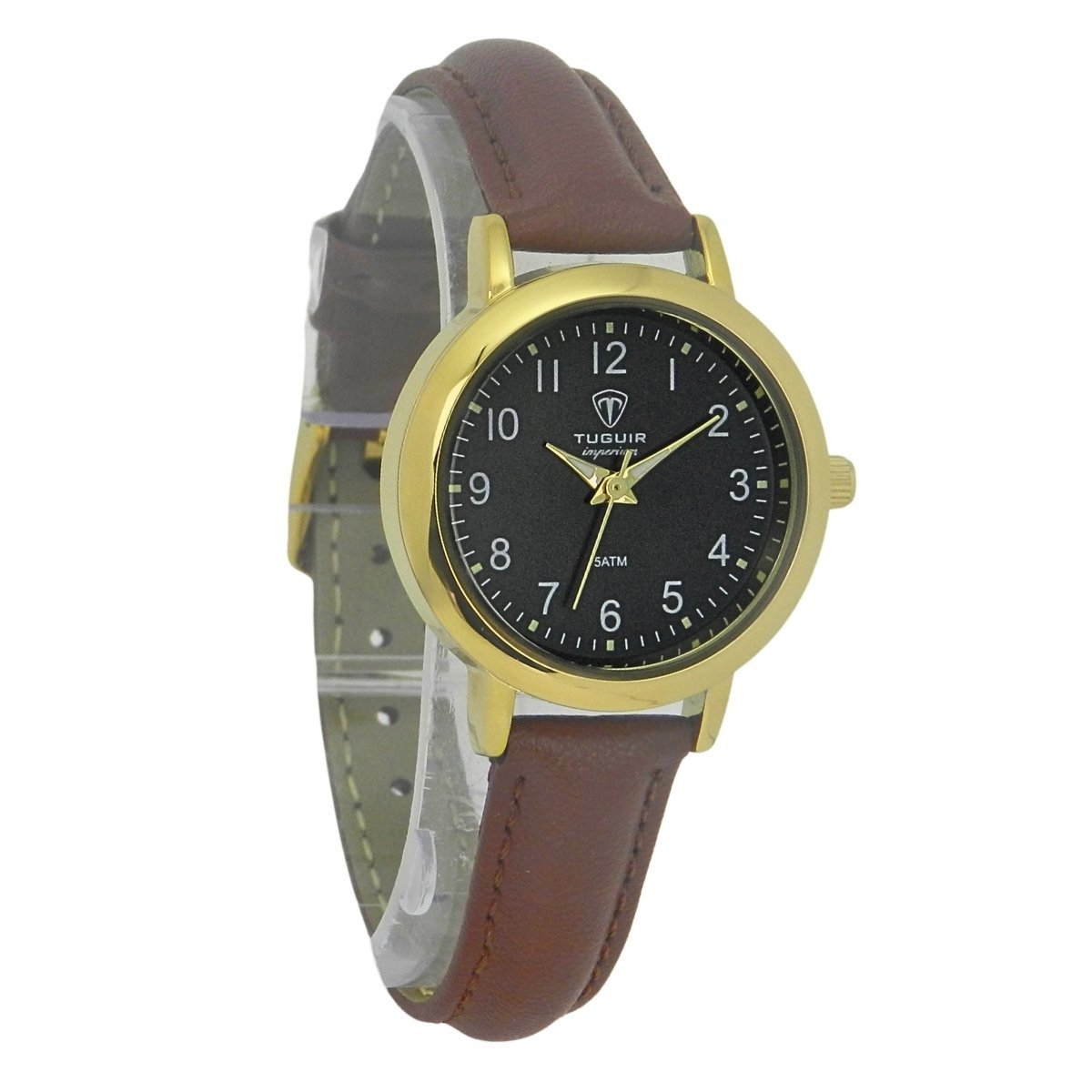 Relógio Unissex Tuguir Analógico Imperium TG30513 Preto e Marrom e Dourado (DCRE: 2026/07931-0) Dourado/Preto 3